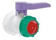 SCHÜTZ - Klappenhahn DN50 / Viton-FDA / Konus