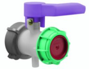 SCHÜTZ - Klappenhahn DN50 / Viton-FDA / Alu