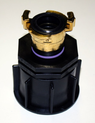 connector DN50 - S 60 x 6 female  to  quick coupling