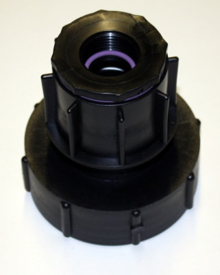 connector DN80 - S 100 x 8 female  to  1 inch female