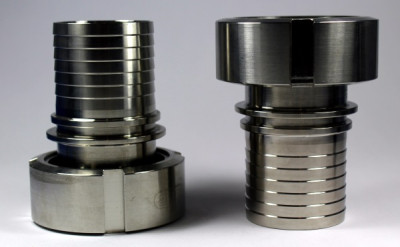 IBC ADAPTER 360° V4A SHS - DN50 S60x6 IG auf Schlauchtülle 25mm - 1,00" - 1" - EPDM - drehbar