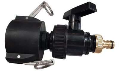 Anschluss-Stutzen DN50 KAMLOK mit Hahn 1" BSP 32mm auf Gardena kompatiblen Schnellverbinder Anschluss-Stutzen DN50 KAMLOK mit Hahn 1" BSP 32mm auf Gardena kompatiblen Schnellverbinder