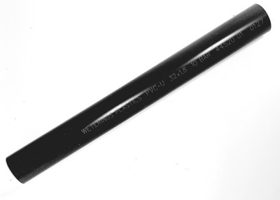 Pressure pipe gray 1" / 32mm outside - 32 PN10 - rod with 109 cm (+/- 5mm)