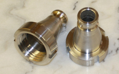 DN50 S60x6 female to 0,75" camlock male - stainless steel IBC ADAPTER