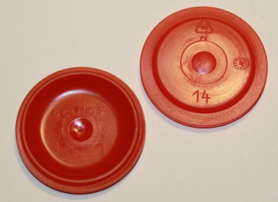 SCHÜTZ PE-Disk DN50 (red)<br>for open srew cap