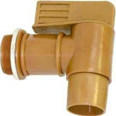 valve JUMBO GOLD - 2" male BSP conic -  - flowking valve 2" cylindrical thread - plastic